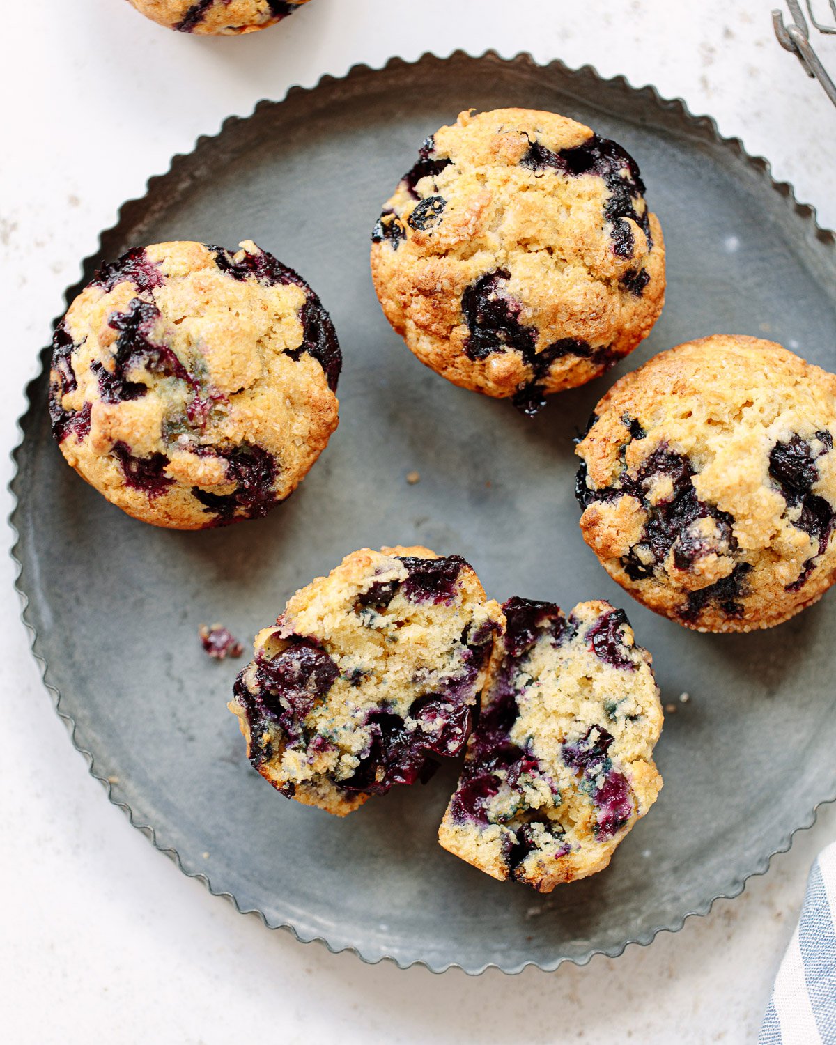 Healthy One-Bowl Blueberry Oatmeal Muffins (Gluten-Free & Dairy-Free)